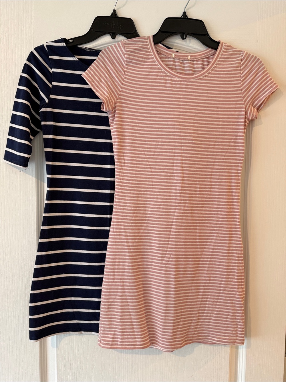 Chico (2)Pink and White Striped Tee Dress junior’s small